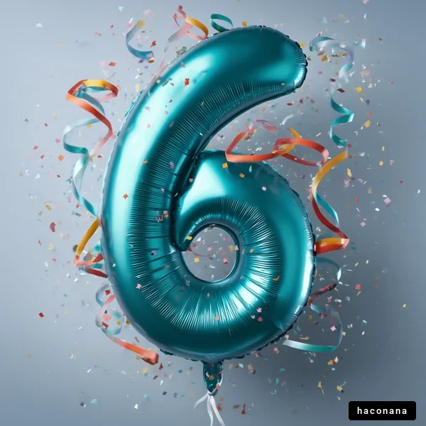 お祝いの数字のバルーン