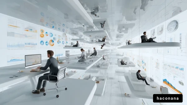未来的なデジタルオフィス