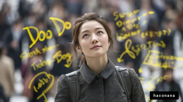 未来を見つめる女性