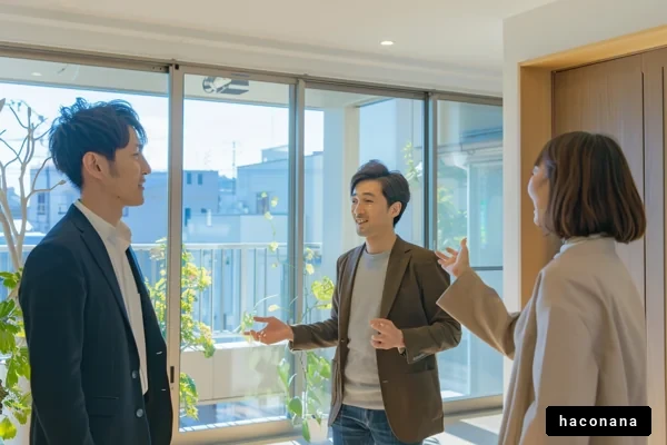 オフィスでの会話シーン