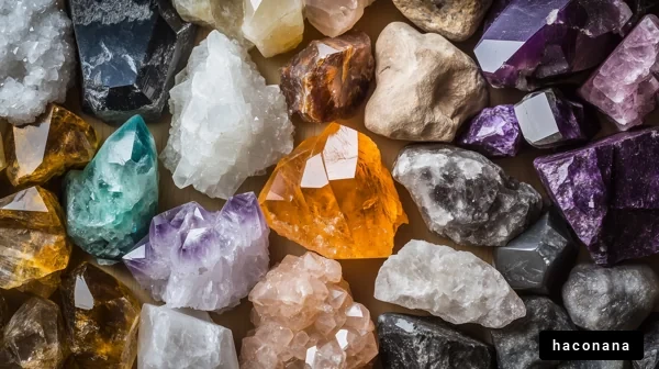 多彩な鉱石とクリスタル
