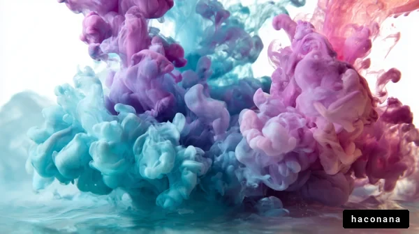 美しい色の流れ