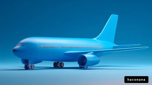 青い飛行機のモデル