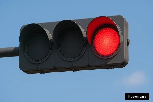 信号機の赤信号