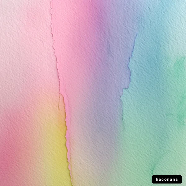 柔らかなパステルの水彩画