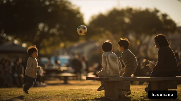 公園で遊ぶ子供たち