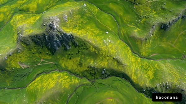 緑豊かな山の風景