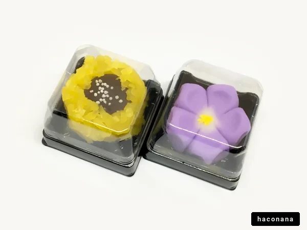 かわいい和菓子の盛り合わせ