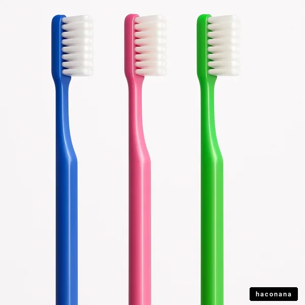 カラフルな歯ブラシの画像