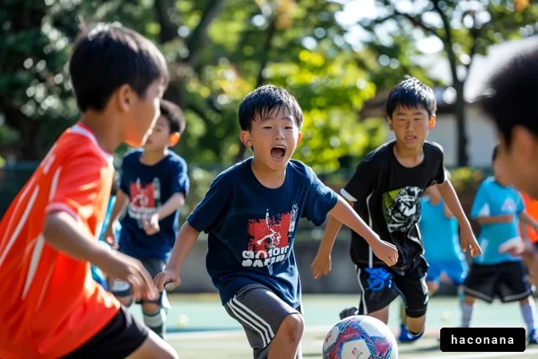 子どもたちのサッカー風景