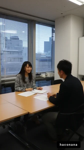 オフィスでの面接風景
