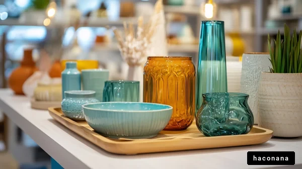 カラフルな食器とインテリア