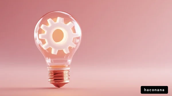 電球とギアのユニークな形