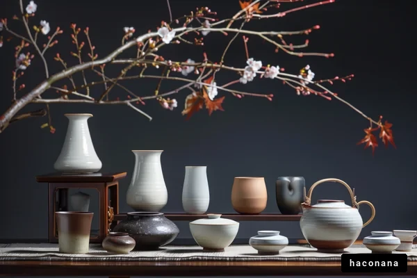 美しい和陶器の静物