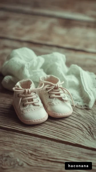 赤ちゃんの靴とブランケット