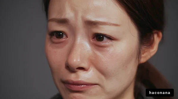 悲しみを感じる表情