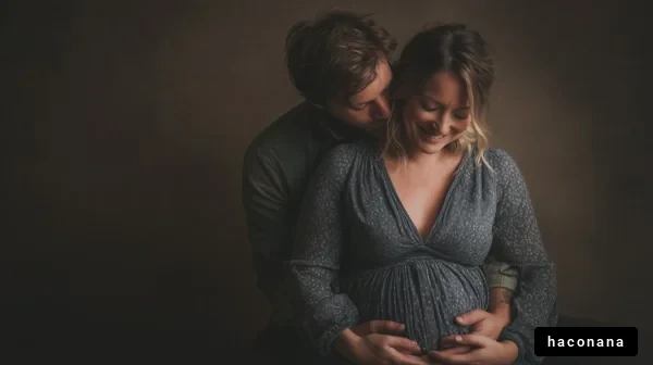 妊娠中のカップルの肖像