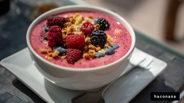 華やかなベリースムージー