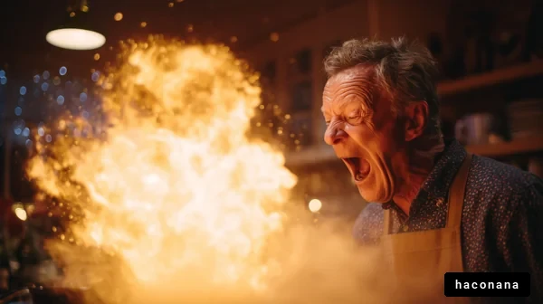 料理の火花と驚き