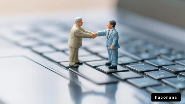 ビジネスシーンの人形