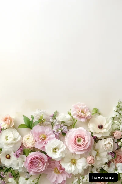 華やかな花々のアレンジメント