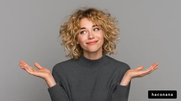 不思議な表情の女性