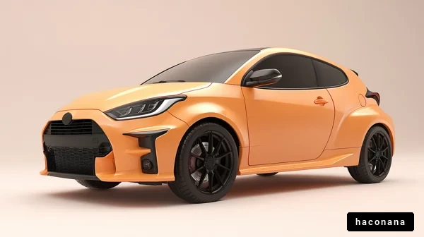 オレンジ色のスポーツカー