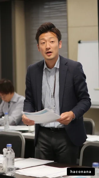 ビジネスシーンでの発表者