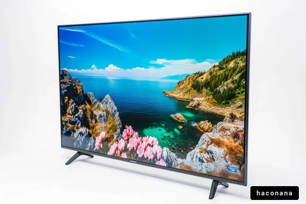 美しい海の風景が映るテレビ