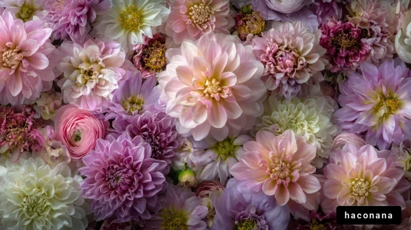 色とりどりの花々