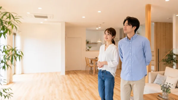 新居を見学するカップル