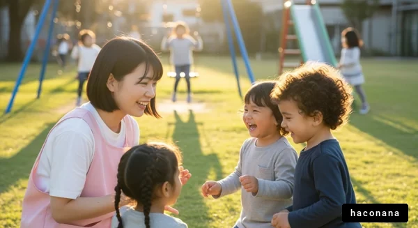 公園で遊ぶ子供たち