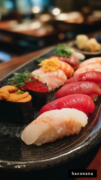 美味しい寿司の盛り合わせ