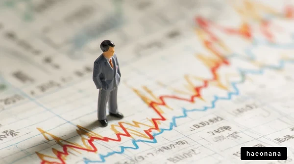 ビジネスマンとグラフ