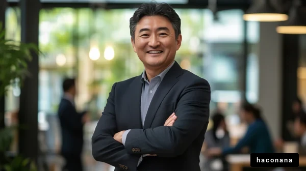 ビジネスマンの笑顔