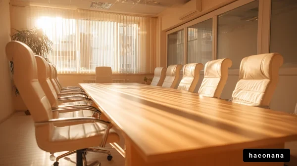 会議室の日差し