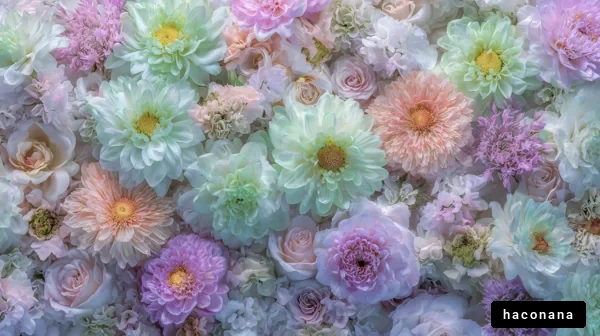 色とりどりの花々