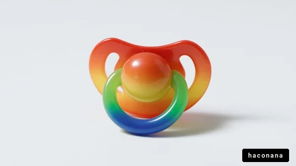 カラフルなおしゃぶり