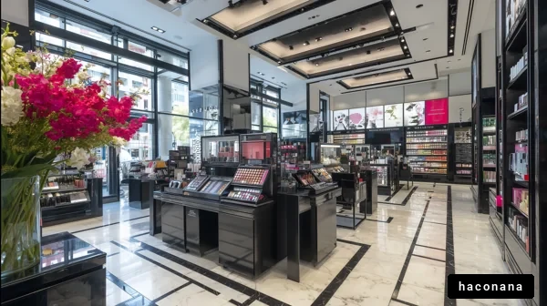 美容専門店の内部