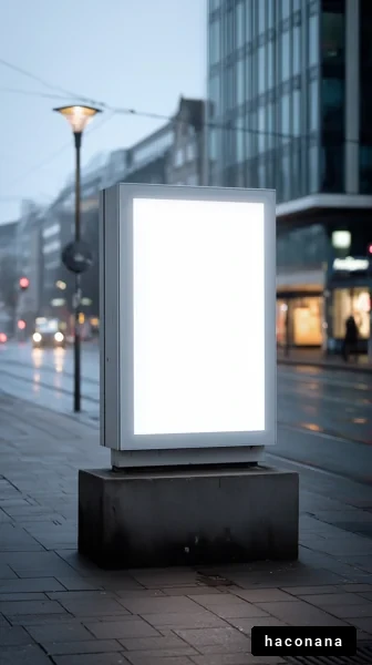 空白の広告看板