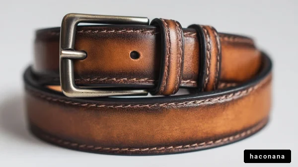 高級感あるレザーベルト