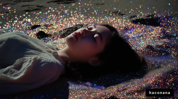 きらめく砂浜での夢想