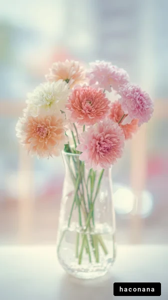 柔らかな色合いの花束