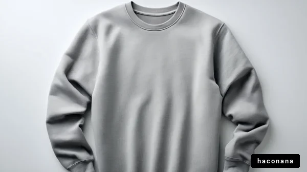 グレーのスウェットシャツ