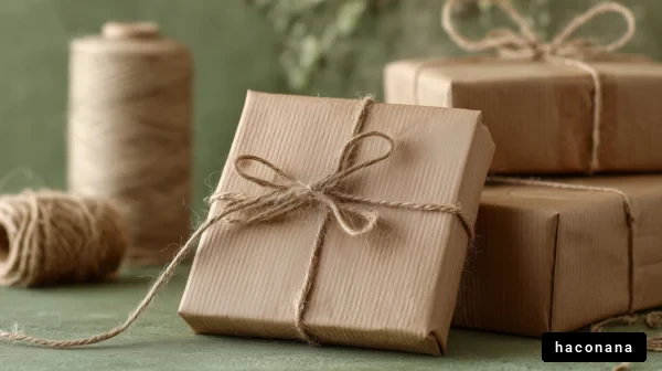 シンプルなギフトパッケージ