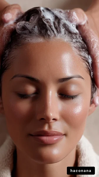 リラックスしたヘッドスパ