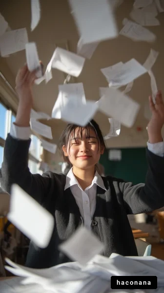 楽しむ学生の瞬間