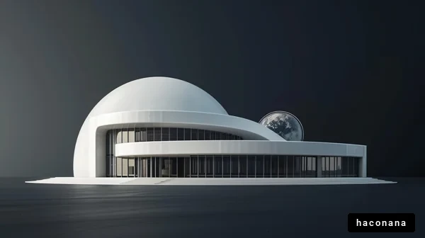 未来的な建築物のデザイン