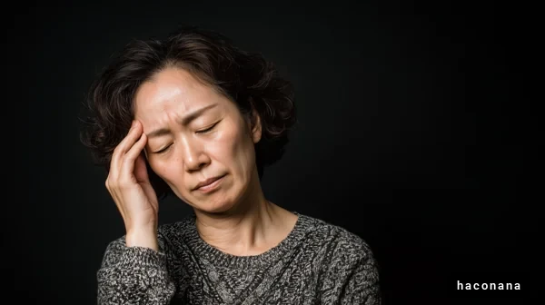 ストレスを感じる女性