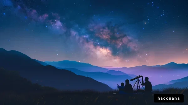 星空の下での観察